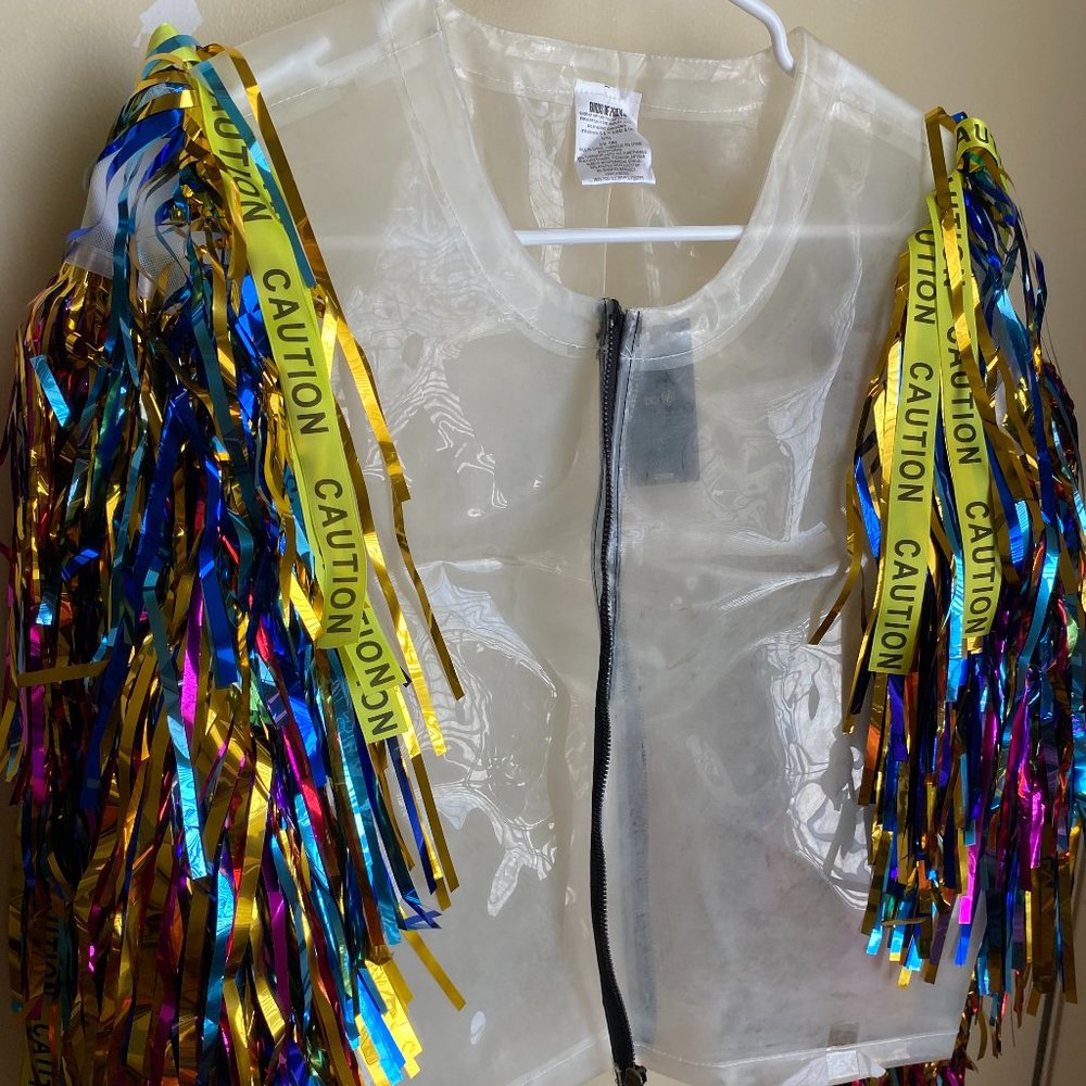 Birds of Prey Harley Quinn Caution Tape Jacket